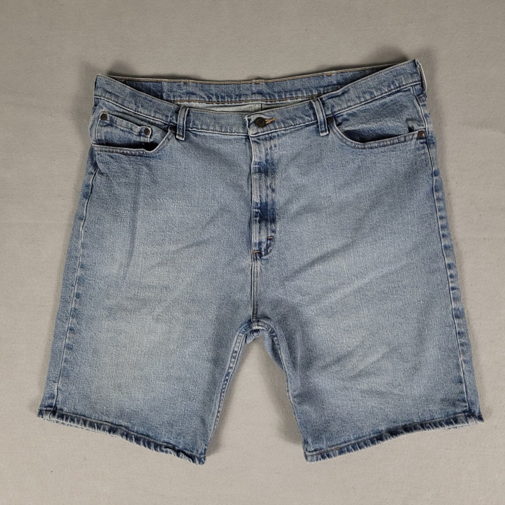 Wrangler Denim Shorts Mens 40 Blue Relaxed Fit Cotton 606WFDT - Picture 1 of 10